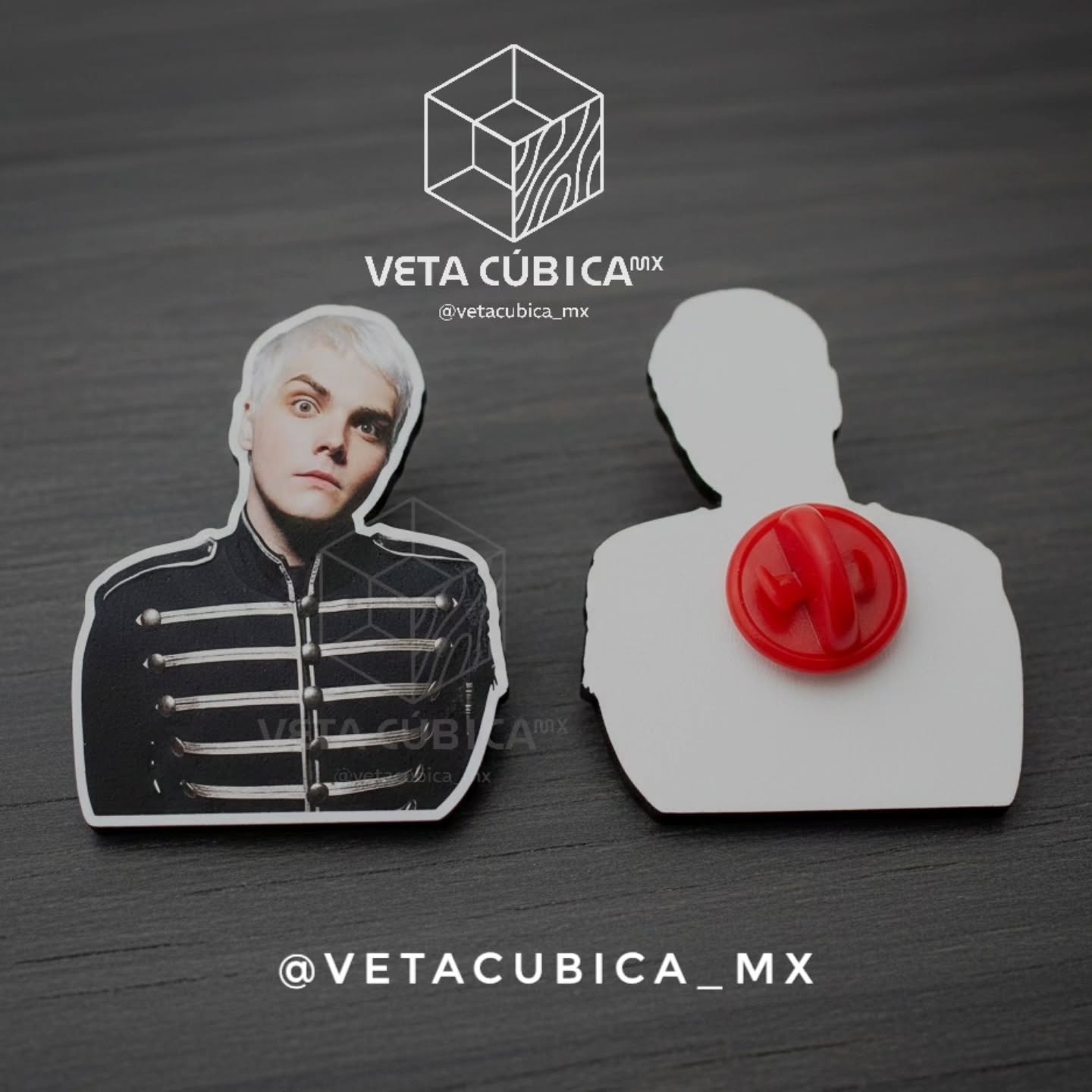 Pin My Chemical Romance frente y reverso